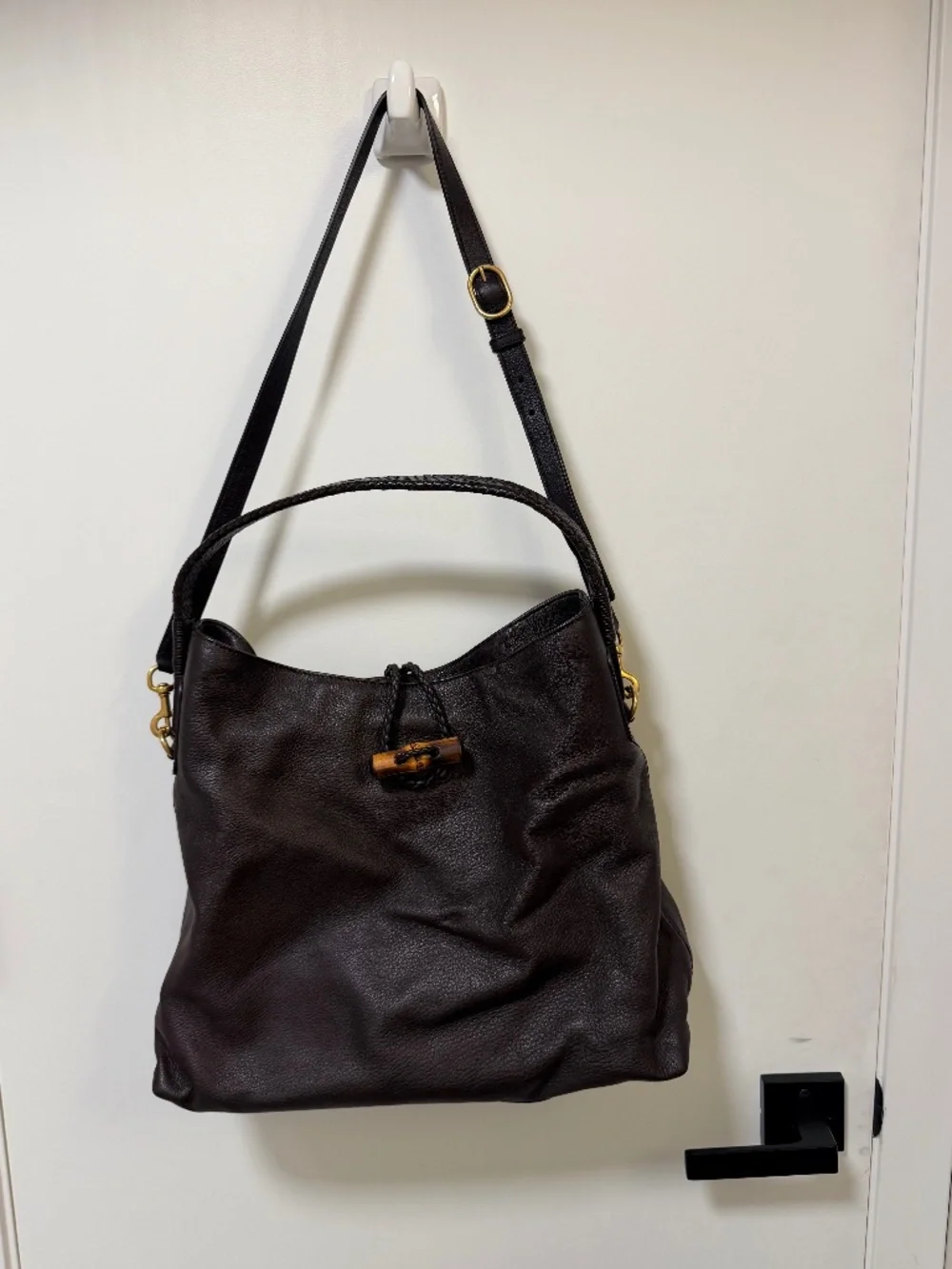 GUCCI 2014 LTD Edition Designer Bamboo LG HOBO